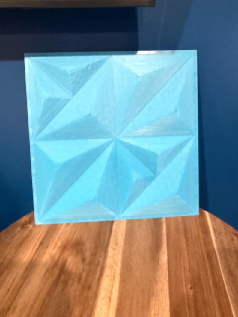 3D Printed Diamond Wall Panel: Luminous Geometric LED Art - Etsy