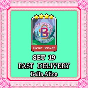 MoGo 4つ星ステッカー – ピクニックバスケットセット19 – 即日配送