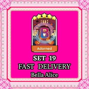 Monopoly Go 5 Star Sticker – Adorned - Set 19 – Instant Delivery (Monster Mosh)