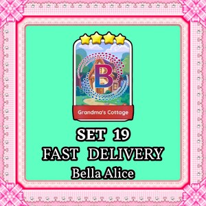 MoGo 4つ星ステッカー – おばあちゃんのコテージセット19 – 即日配送