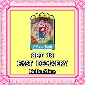 MOGO Sticker 5 Star - A Real Boy Set 18 - EVER_AFTER Album - Instant Delivery