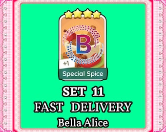 Monopoly Go 4 Star Sticker – Special Spice - Set 11 – Instant Delivery (Happy Harvest)