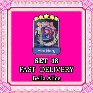 Monopoly Go 5 Star Sticker – Miss Mary - Set 18 – Instant Delivery (Monster Mosh)