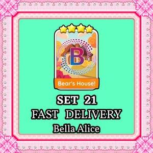 MoGo 4つ星ステッカー – ベアハウスセット21 – 即日配送