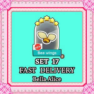 Monopoly_Go Sticker 5 Star - Bee Wings Set 17 - Posh Pets Album - Instant Delivery