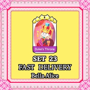 Duke Throne Set 23 - Monopoly_Go Sticker 6 Star - Posh Pets Album