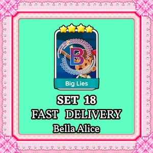 MoGo 4 Star Sticker – Big Lies Set 18 – Instant Delivery