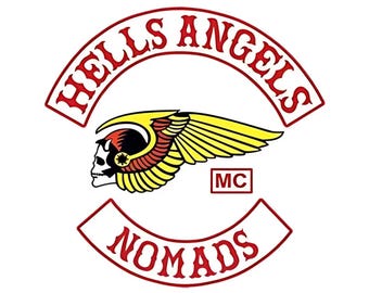 Nomads Complete set of Angles Vest Patches | Personalized Gift for Bikers | Custom Hells City Patcher for Bikers