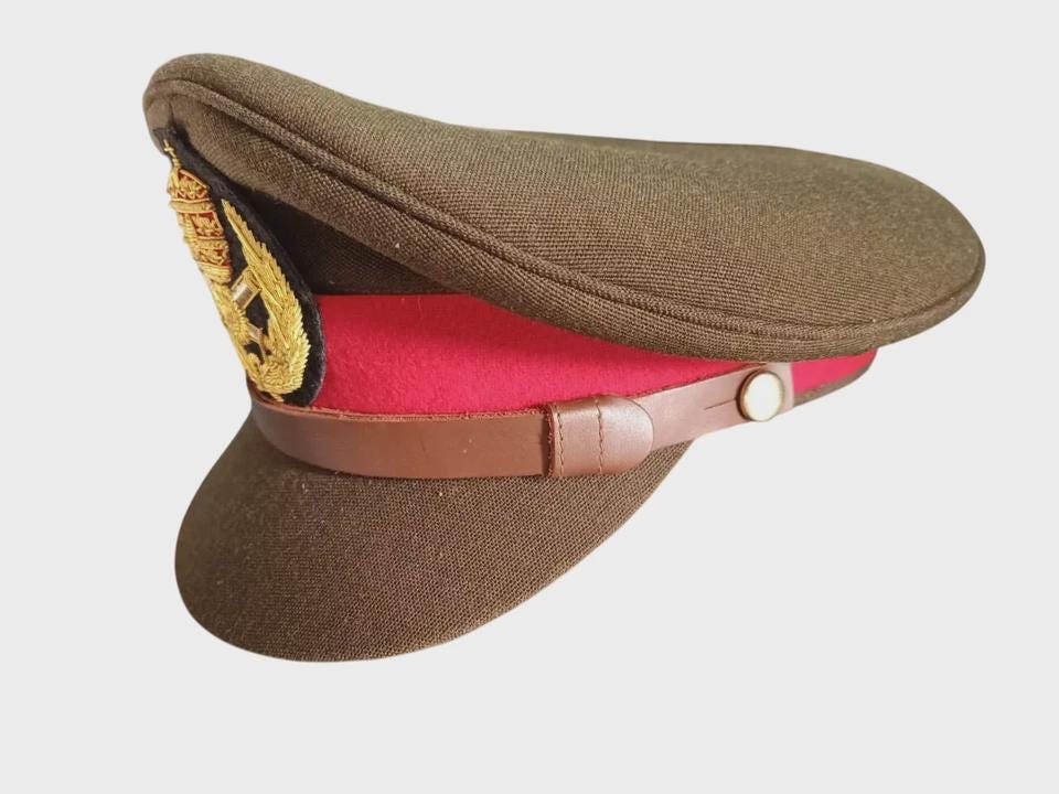 Ethiopian General’s Dress Visor Cap | Historical Military Reproduction | Collector’s Edition Hat