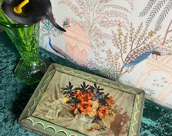 Edward Sharp & Sons Biscuit Tin – Floral Design – 1940s/50s English Kitchenalia