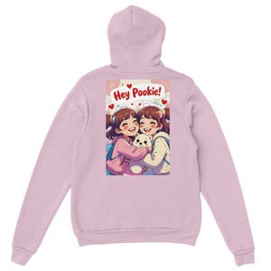 Adorável moletom com capuz 'Pookie' - Presente personalizado para melhor amigo - Design fofo de desenho animado