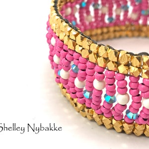 LaBeadoh Square Bracelet Tutorial - pdf Instructions ONLY