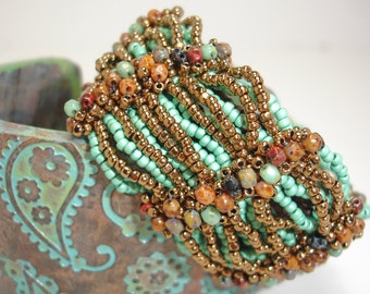 Gathered Together Redux Bracelet tutorial - pdf Instructions ONLY