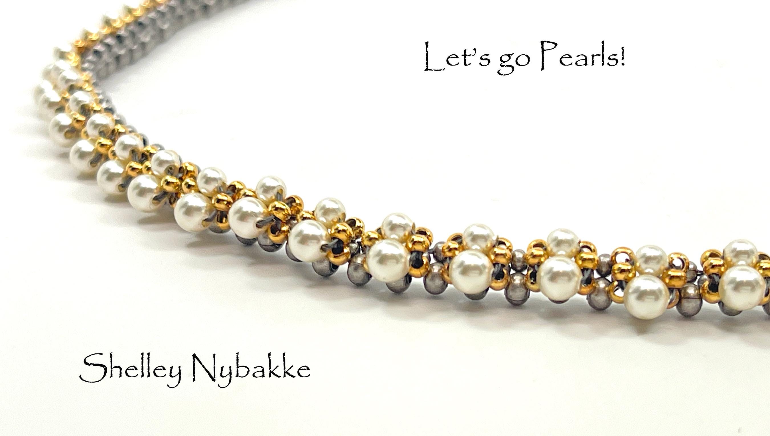 Lets Go Pearls Necklace Tutorial - pdf Instructions ONLY
