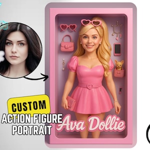 Personalized Action Figure Art: Custom 3D Figurine (Digital Download)
