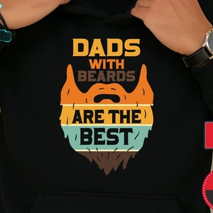 Väter mit Bärten sind die besten PNG, Väter mit Bärten Vatertagsgeschenk von Tochter, Sohn, Frau, lustiger Vater PNG, Geburtstag PNG Geschenk für Väter