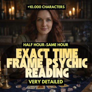 Same Hour, Exact Time Frame Reading, Psychic Detailed Tarot Reading,  Personalized Guidance, Medium Reading, Love Tarot Deep Reading