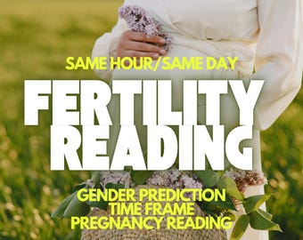 Same Hour Fertility Psychic Tarot Reading Spiritual Guidance Pregnancy Insights Time Predictions Gender Predictions Future Reading Love Read