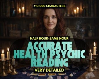 Same Hour Health Psychic Tarot Reading, Spiritual Holistic Wellness Life Guidance Energy Healing, Psychic Medical Intuitive Accurate Reading