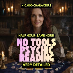 Intuitive Psychic Reading: Detailed Guidance, No Tools (Same Hour Delivery)