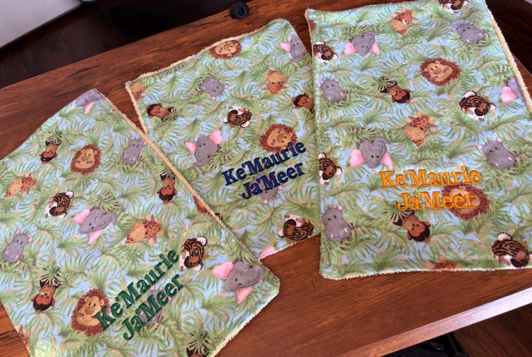 Personalized Baby Birth Cloths. TWO for the Price of ONE!! - Etsy