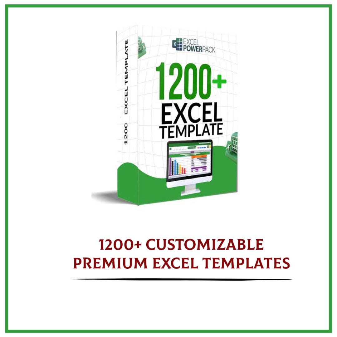 1200+ Excel Templates Bundle Business, Budgeting, CRM Instant
