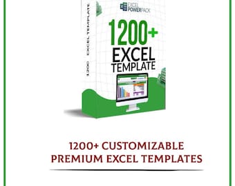 1200+ Excel Templates Bundle: Business, Budgeting, CRM | Instant Download