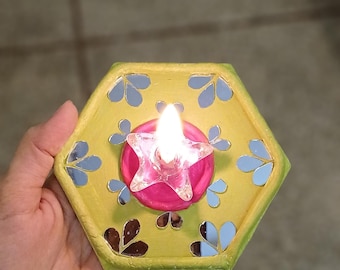 Lippan Art Candle Holder Tutorial | DIY Mirror Art Class (Digital)