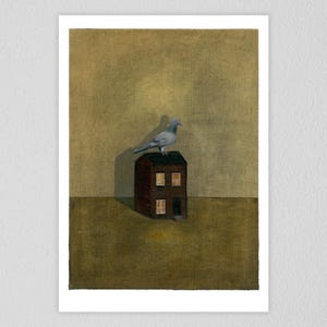 Perched on Solitude (The Pigeon One) Limited Edition Giclée Print