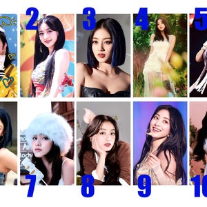 Photocards Jihyo (TWICE) – Pack de 10 cartes fanmade | Produits dérivés K-pop à collectionner