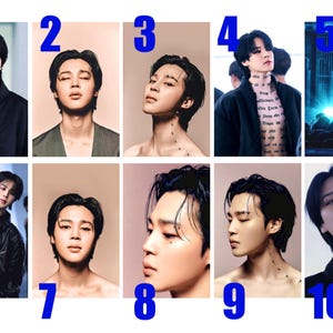 Photocards Jimin (BTS) – Merch Fan Art K-pop | Enveloppe de collection