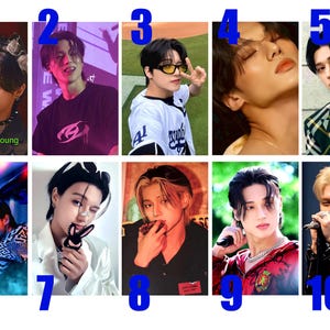 Photocard Wooyoung (ATEEZ) – Merch Fan Art K-pop | Busta da collezione