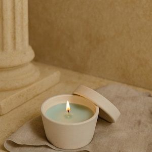 Corpus S handmade candle | Premium Mina Min candles with Malina, Tahaa, and Harutake scents | Handmade soy wax candle | Luxury vegan candle