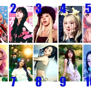 Photocards Chaeyoung (TWICE) – Fan Art K-pop | Enveloppe de collection