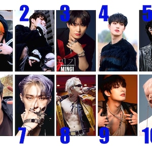 Fotokaarten Mingi (ATEEZ) – Merchandise Fan Art K-pop | Verzamelenvelop