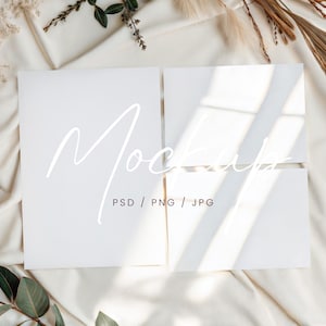 Baby Shower Invite Suite Mockup, Bridal Party Invitation Suite Mockup, Boho Invitation Suite Mockup, Minimalist Wedding Stationary Mockup