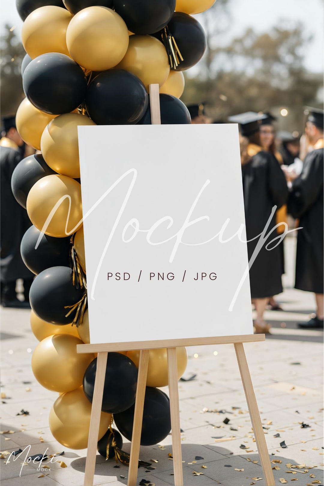 18x24 Graduation Sign Mockup – Grad Party Welcome Poster Easel Display ...
