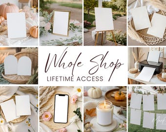 300+ Whole Shop Lifetime Access, Whole Shop Mockup Bundle, Full Shop Mockup Bundle, Boho Mockups, Entire Shop Bundle, Whole Shop Bundle