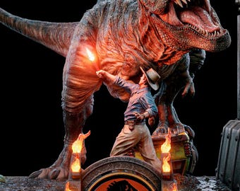 ジュラシック・パーク ケナー ステゴサウルス JP07 とフィギュア3体