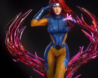 Telepathic Heroine | PAINTED figure or UNPAINTED model kit | 3d printed COLLECTIBLE