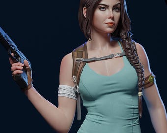 Relic Hunter | PAINTED figure or UNPAINTED model kit | 3d printed COLLECTIBLE