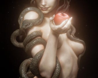 eve original sin | PAINTED statue or UNPAINTED model kit