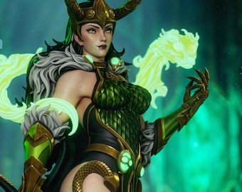 mischievous goddess | PAINTED figure or UNPAINTED model kit | 3d printed COLLECTIBLE