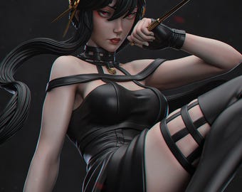 The Blushing Death | PAINTED figure or UNPAINTED kit | 3dprinted COLLECTIBLE