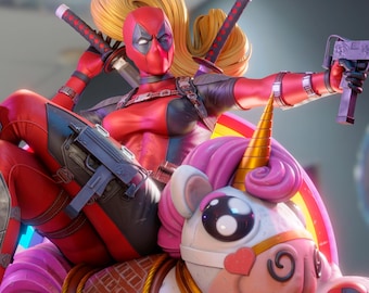 lady mercenary | PAINTED figure or UNPAINTED model kit | 3d printed COLLECTIBLE