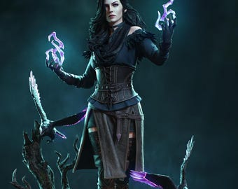 gothic witch | PAINTED figure or UNPAINTED kit | 3dprinted COLLECTIBLE