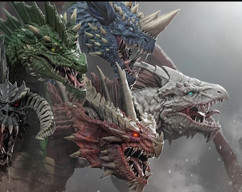 epic dragon | PAINTED figure or UNPAINTED kit | 3dprinted COLLECTIBLE