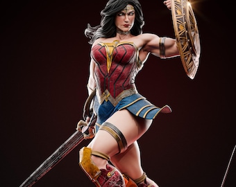 amazon warrior | PAINTED figure or UNPAINTED model kit | 3d printed COLLECTIBLE