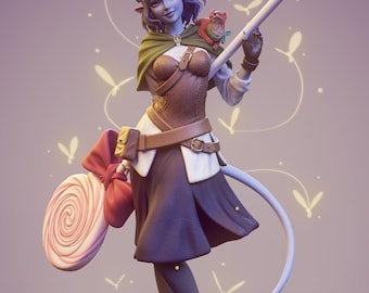fantasy prankster | PAINTED figure or UNPAINTED model kit | 3d printed COLLECTIBLE