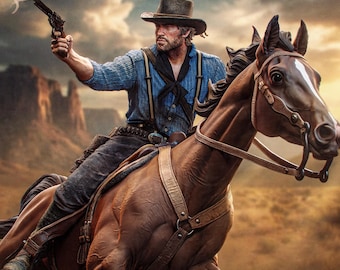 honorable outlaw | PAINTED figure or UNPAINTED model kit | 3d printed COLLECTIBLE